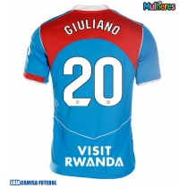 Camisa de Futebol Atletico Madrid Giuliano Simeone #20 Equipamento Alternativo Mulheres 2025-26 Manga Curta